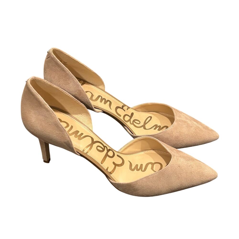 Sam Edelman Tan Suede Leather Telsa Pointed Toe Heels - size 12